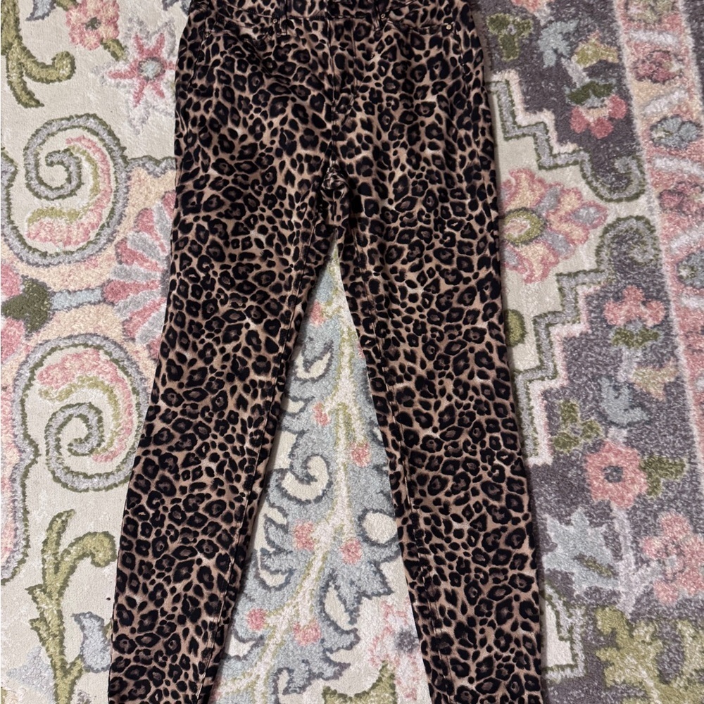 White House black market Leopard Print jeans
